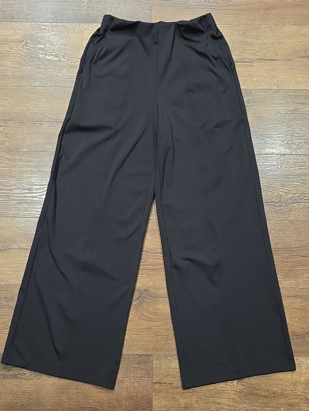 Old Navy Powersoft Go-Dry Black Wide-Leg Pants